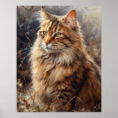 かわいいラパームキャットアートプリントポスター ポスター (正面)