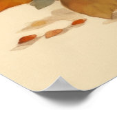 かわいいラビットつるガールアウトミッドオータムフェスティバル ポスター (角)