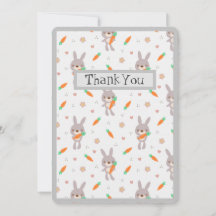 かわいいラビットオレンジグレーボーイガール