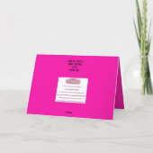 かわいいラビットディスコ年賀状 サンキューカード (裏面)