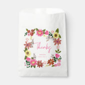 かわいいラビットバニーガールベビーシャワー招待状 フェイバーバッグ (正面)