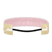 かわいいラビットパターンデザイン アスレチックヘッドバンド (裏面)