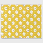 かわいいラブアヒル ラッピングペーパー (フラット)