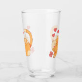 かわいいラブオレンジ虎猫子猫 タンブラーグラス (右)