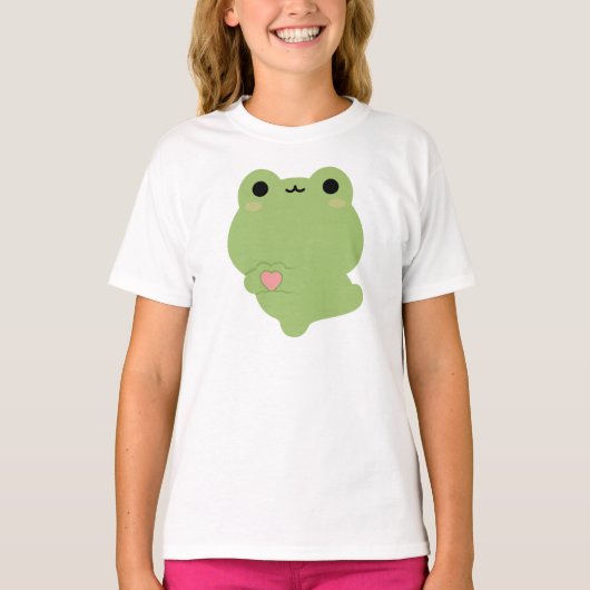 かわいいラブカエル Tシャツ (正面)