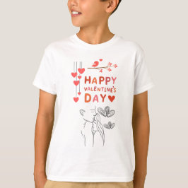 かわいいラブカップル Tシャツ