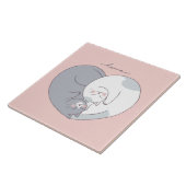 かわいいラブキャッツ タイル (側面)