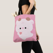 かわいいラブコウ トートバッグ (クローズアップ)