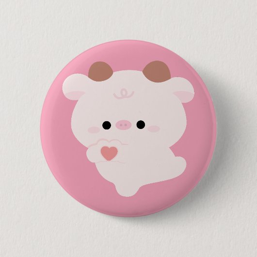 かわいいラブコウ 缶バッジ (正面)