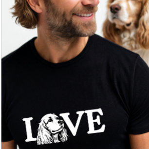 かわいいラブコッカースパニエル犬犬 Tシャツ