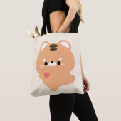 かわいいラブタイガー トートバッグ (クローズアップ)