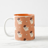 かわいいラブトルティーキャット ツートーンマグカップ (左)