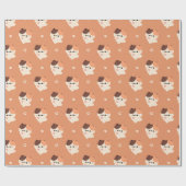 かわいいラブトーチネコ ラッピングペーパー (フラット)