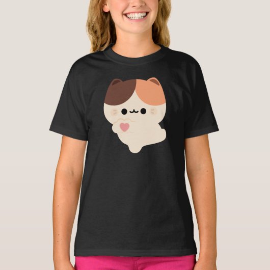 かわいいラブトーチネコ Tシャツ (正面)