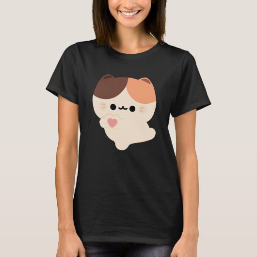 かわいいラブトーチネコ Tシャツ (正面)