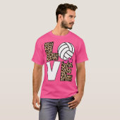かわいいラブバレーボールの恋人 Tシャツ (正面フル)