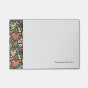 かわいいラブバンニーとハート ポストイット