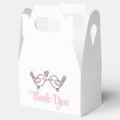 かわいいラブバードピンクの愛鳥ありがとう結婚。 フェイバーボックス (オープン)