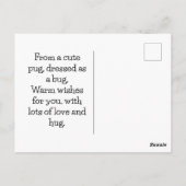 かわいいラブパグのはがきに恋をする|過去記事 ポストカード (裏面)