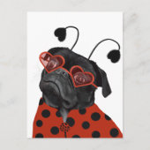 かわいいラブパグのはがきに恋をする|過去記事 ポストカード (正面)