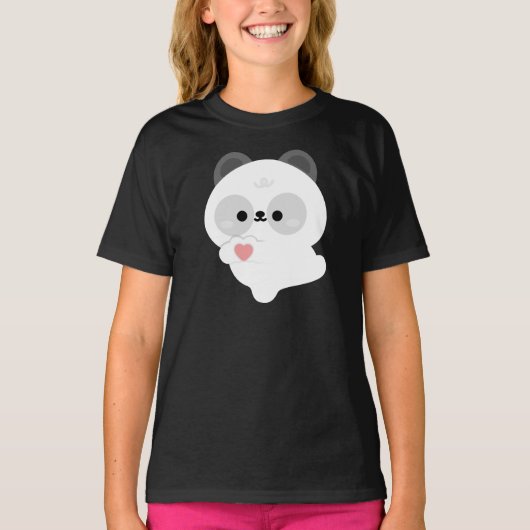 かわいいラブパンダ Tシャツ (正面)