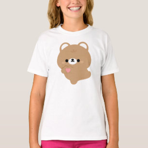 かわいいラブブラウンベア Tシャツ