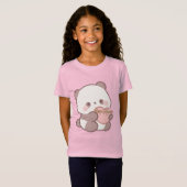 かわいいラブベアユニセックスTシャツ Tシャツ (正面フル)