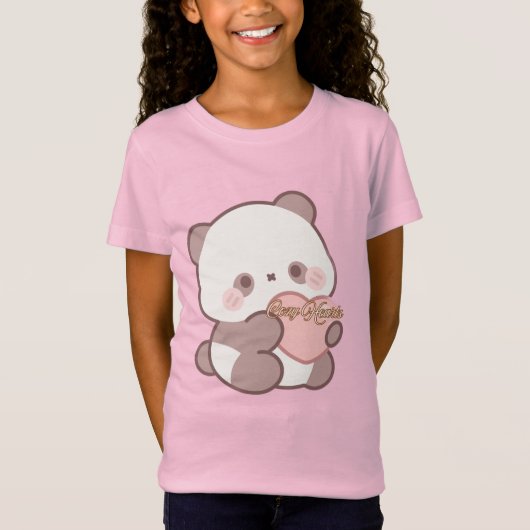 かわいいラブベアユニセックスTシャツ Tシャツ (正面)