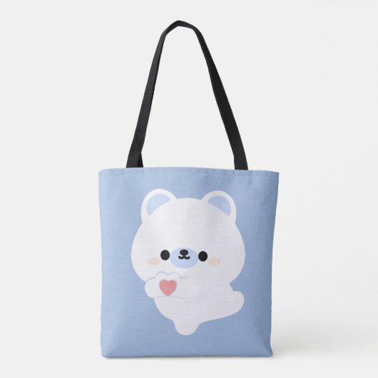 かわいいラブポーラーベア トートバッグ (裏面)