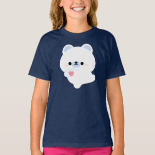 かわいいラブポーラーベア Tシャツ