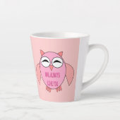 かわいいラブメッセージフクロウ カフェラテマグ (右)
