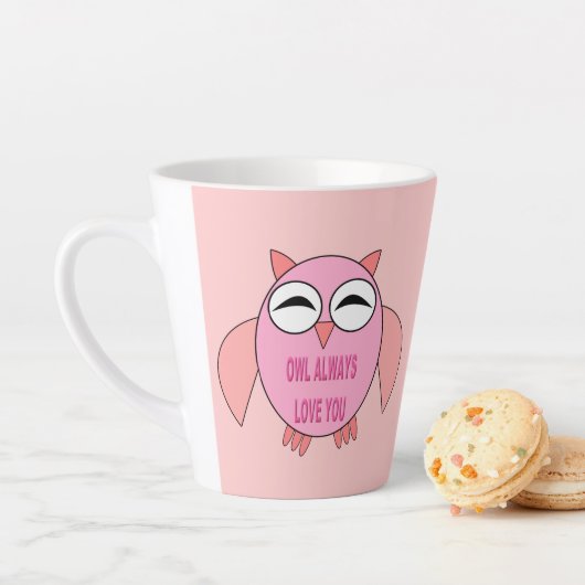 かわいいラブメッセージフクロウ カフェラテマグ (インサイチュ)