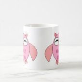 かわいいラブメッセージフクロムグ コーヒーマグカップ (中央)