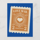 かわいいラブメールバレンタインデー ポストカード (正面)