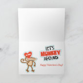 かわいいラブモンキーバレンタイン シーズンカード (内部)