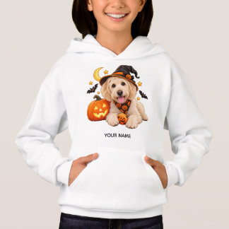 かわいいラブラドゥードル魔女ハロウィン子供