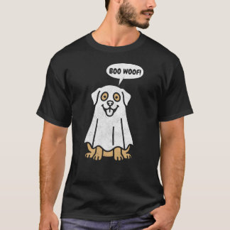 かわいいラブラドールのハロウィン幽霊犬 Tシャツ