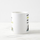 かわいいラブラドールコーヒー中毒 コーヒーマグカップ (中央)