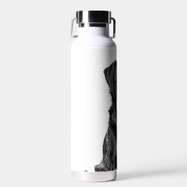 かわいいラブラドールブラックドッグパピーペット ウォーターボトル