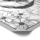 かわいいラブラドールレトリエバードッグぬりえポスター ポスター (角)