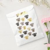 かわいいラブラドールレトリエバードッグウォーターカラー フェイバーバッグ (封をした状態)