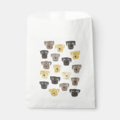 かわいいラブラドールレトリエバードッグウォーターカラー フェイバーバッグ (正面)