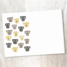 かわいいラブラドールレトリエバードッグウォーターカラー ポストイット