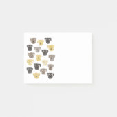 かわいいラブラドールレトリエバードッグウォーターカラー ポストイット (正面)