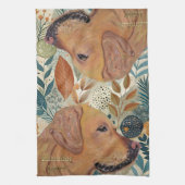 かわいいラブラドール愛犬キッチンタオル キッチンタオル (縦)