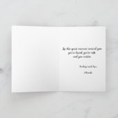 かわいいラブラドール犬と鹿の子だよ　応援カード カード (内部)