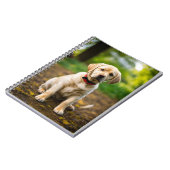 かわいいラブラドール犬のイラストレーション – かわいい子犬 ノートブック (左側)