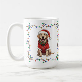 かわいいラブラドール・レトリーバー クリスマスマグ コーヒーマグカップ
