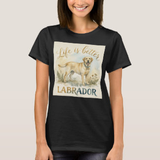 かわいいラブラドール・レトリーバー 犬好き Tシャツ