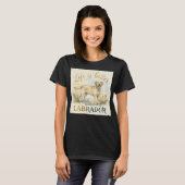 かわいいラブラドール・レトリーバー 犬好き Tシャツ (正面フル)